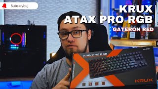 KRUX ATAX PRO RGB Gateron Red - najlepszy TKL?