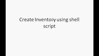 Create Linux Inventory in 1 minute using shell scripts