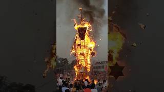 Ravan Putla Dahan Dashera #festival #dussehra #ravandahan #ravandahan #reaction #shorts