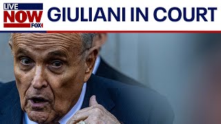 Giuliani heads to NYC court in defamation case