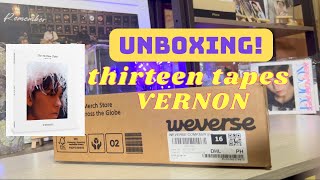 SEVENTEEN: Unboxing Thirteen Tapes Vernon Vol 3/13 #seventeen #vernon #blackeye