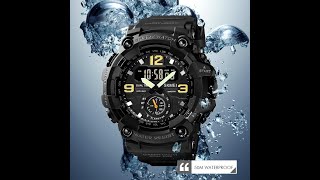 SKMEI Mens Military Digital Analog Watch 50M Water Resistant Casual Sport Style. V-27