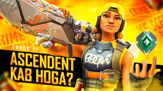 Error 404: Skills Not Found in Valorant🤣 || Kb Hoga  Ascendant?(DAY-7)❤️ Live Rank Push || Error FF