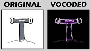 ORIGINAL vs Vocoded to Gangsta's Paradise Alphabet Lore (by MisterLEVIK) Comparison #3