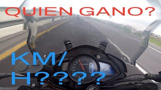 pulsar ns200 vs pulsar 180 con motor de ns200 con Isra Motovlog