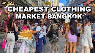 🇹🇭 4K HDR | The Cheapest Clothing Markets In BANGKOK 2023 | Pratunam Market