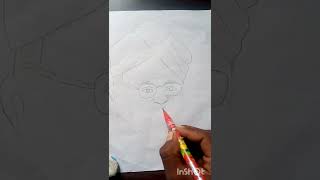 how To Draw dr Sarvepalli Radhakrishnan ji drawing #shorts #drawing #short