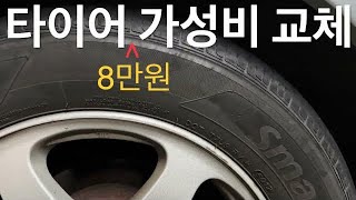 NF소나타 10년 만에 타이어 저렴하게 교체하기 - 개당 8만원 온라인 구매 및 장착 방법