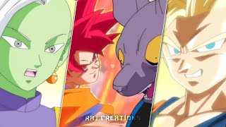 Goku 🐐 vs GOD || Supreme Kai and Zamasu Shocked 😨 #shorts #dbs #badassanimemoments #anime