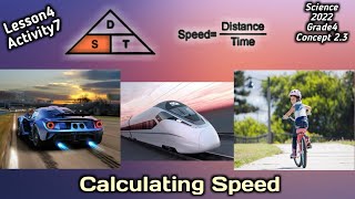 ساينس رابعه ابتدائي Science grade4 2022 Concept2.3  lesson4 activity7 Calculating Speed