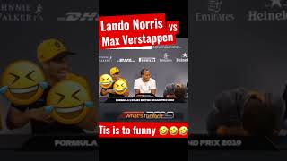 Lando Norris Vs Max Verstappen laughing 🤣