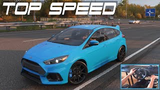 Forza Horizon 4 Ford Focus RS Top Speed | Steering Wheel + Paddle Shifter Gameplay