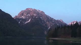 Wild camping-Predil lake Italy! Good morning world! Are you ready for a swim with nature=Love=God