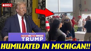 🛑Jesus Warned US! 👉What JUST HAPPENED When Trump GOES NUTS as Audience WALKS OUT in Michigan Speech