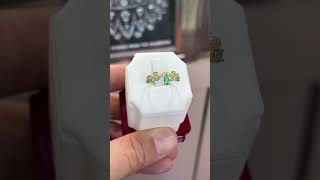 Custom Handmade Emerald & Diamond Ring