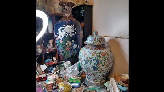 Monumental (big) Chinese and Japanese Cloisonné vases I got on FB Marketplace! #theworst