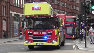 London Fire Brigade - Soho Turntable Ladder turnout March 2021