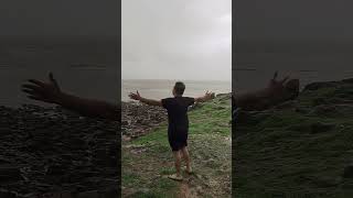 #travel #rain #barish #mumbai #shortsfeed #shortsviral #beach #monsoon #relaxing #trending #vlog