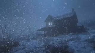 Frozen Cabin in a Wild Snowstorm | Sleep to the Chill of Winter’s Wrath