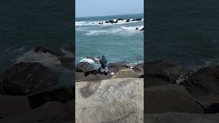 釣黑毛 麟山鼻風碐石區 磯釣點 北海岸 釣魚 fishing 🎣