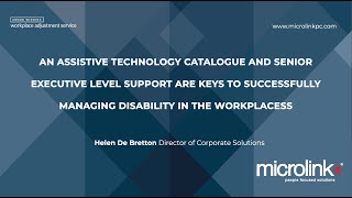 Keys to successfully managing disability in the workplace