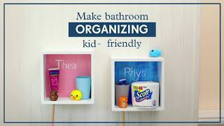 Make bathroom organizing kid-friendly - Scott® Brand