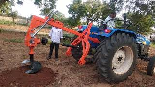 New Holland Tractor Post Hole Digger. Shaktiman