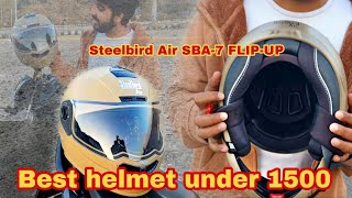 Steelbird air SBA 7 flip up helmet detailed review | best helmet under 1500 | steelbird best helmet