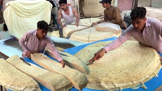 MANDA ROTI CUTTING SKILLS | Amazing Rumali Roti Cutting | Roll Samosa Wrapping - Street Vendors