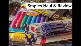 Staples Stationery Haul and Review (Black pens only)