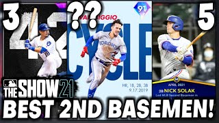 TOP 10 BEST DIAMOND Second Basemen in MLB The Show 21 Diamond Dynasty