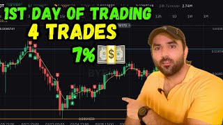 Earned 7% profit 💰 in 1st day of Crypto Trading