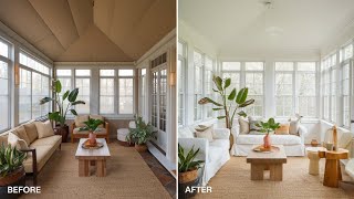 DIY Extreme Sunroom Makeover | Transform Your Sunroom into a Stunning Sanctuary!