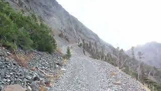 Climbing out of Sunlight Valley in NW Wyoming