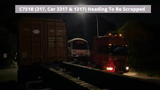 [M2 Car Preserved][SMRT] C751B (317, Car 3317 & 1317) Heading To Be Scrapped