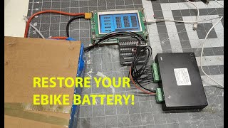 Restoring an Ebike battery with an Active Balancer