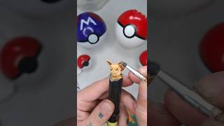 PINTÉ esta MINIFIGURA de POKÉMON😤 Muy difícil #pokemongo #pokemon #shorts #arte #manualidades