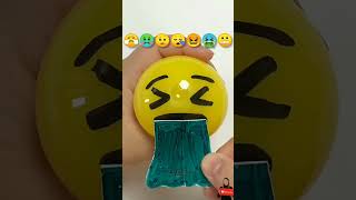 Diy Emoji 😪😬🤮😤🤨🤢😖 Squishy With Nano Tape Series! 🔴 part 1🔴 #nanotape #tapeball #satisfying