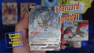 What's in a GREAT Crown Zenith Elite Trainer Box? Silent ASMR #pokemoncards #pokemontcg #charizard