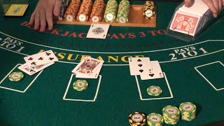 Heads up blackjack tournament