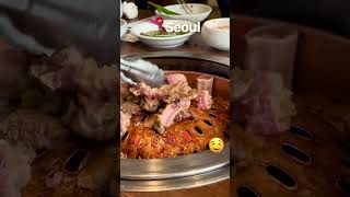 Seoul's Best Kalbi at 80 Yr Old Restaurant🥩🔥#shorts #shortvideo #youtubeshorts #short #shortsvideo