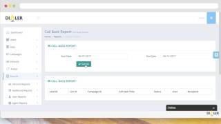 How to check Call Back Report?
