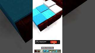 Minecraft Realistic Bed Design 🛏️ #minecraft #shorts