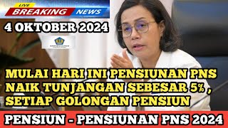 MULAI HARI INI PENSIUNAN PNS NAIK TUNJANGAN SEBESAR 5% , SETIAP GOLONGAN PENSIUN