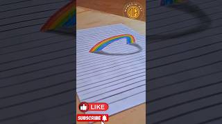 how to draw a rainbow/#shortvideo #rainbow #shortsvideo #shortsviral #mamedinart #easydrawing