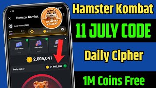 hamster kombat daily cipher 11 july | 11 july daily cipher code | hamster kombat daily cipher