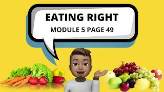 Eating Right Module 5 | English Year 4