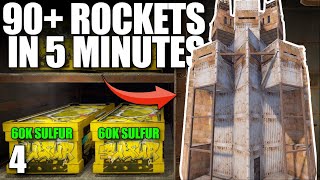 THIS CLAN SHOT 90+ ROCKETS IN 5 MINUTES AT MY BASE | Solo Rust