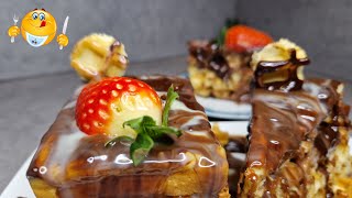 (Untertitel👍)  🫓 10 Min Dessert 🍫 Schokolade Waffeln 🍪 3 Schokoladenbombe Waffeltorte Schokowaffeln