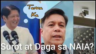 SUROT at DAGA sa NAIA sisi sa Presidente ba? Watch this! #trending #viral #surotdagasanaia